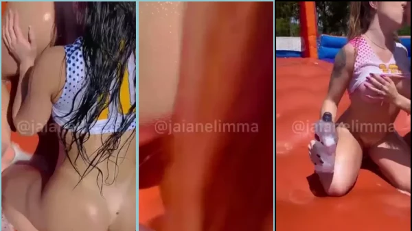 Jaiane Limma participando en partidos de fútbol con amigos en una serie de televisión