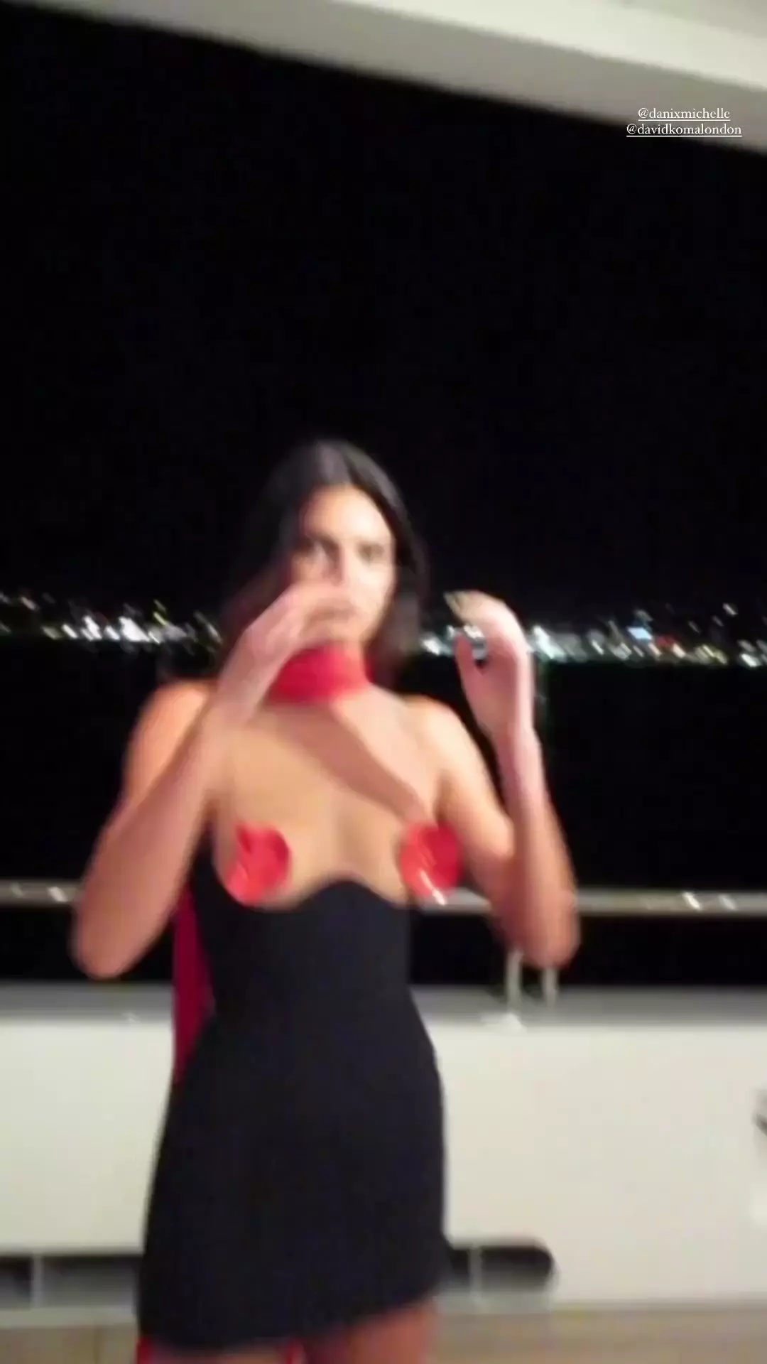 Kendall Jenner filtró un sincero video luciendo un vestido con empanadas