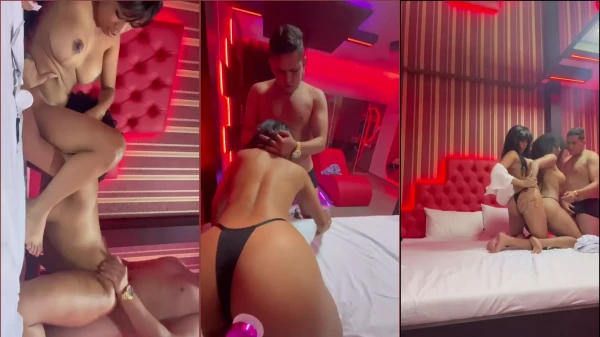 Amanda Luz follándose a un chico en un motel con su amiga