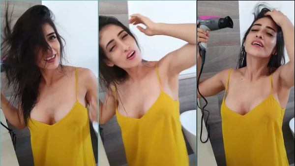 Atractiva Anabella Galeano en provocativo video filtrado luciendo camisón transparente