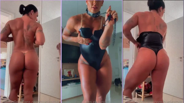 Sue lasmar, toda bronceada, provoca quitarse las bragas y desvestirse