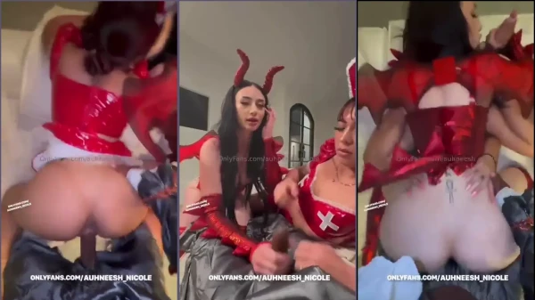 El trío de Auhneesh Nicole Pennywise en Onlyfans se filtró en un video