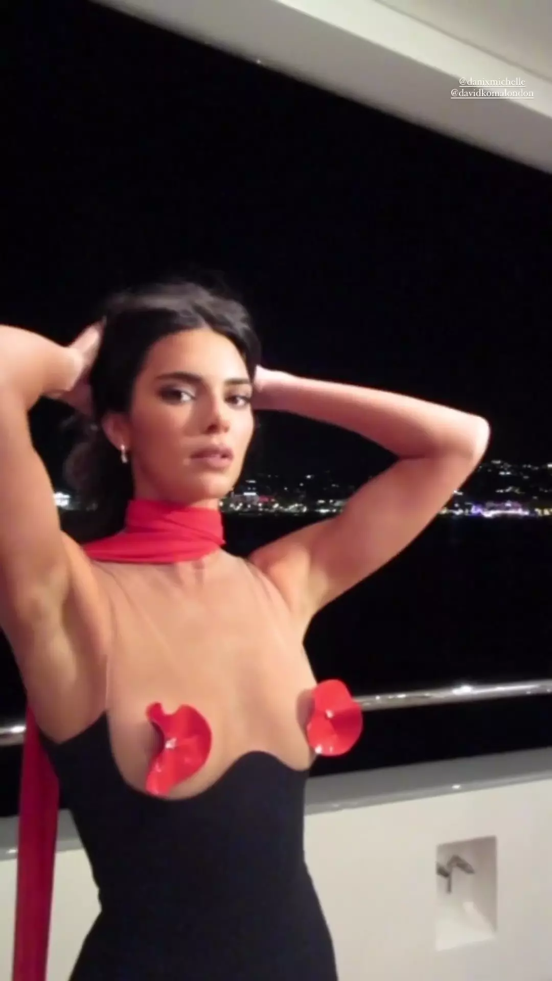 Kendall Jenner filtró un sincero video luciendo un vestido con empanadas