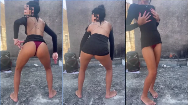 Nayra Castro disfrutando del baile funk en el lago luciendo pantalones ajustados