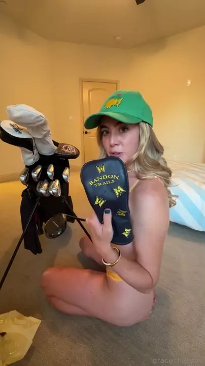 Se filtró un vídeo de Grace Charis Golf