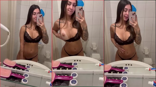 Tati Formento filtró un vídeo en el que aparece mostrando sus pechos frente al espejo